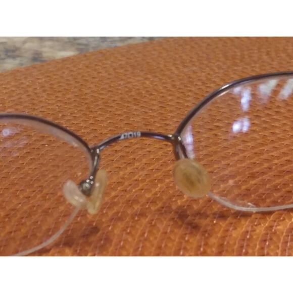 Nicole Miller Eyeglass Frame Half Rimless Bridge 47-19-135 Blue - Picture 6 of 9